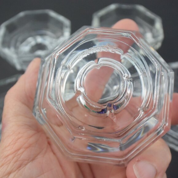 6 Vintage Luminarc/Arcoroc "Octime" Candle Holders - Picture 10 of 10